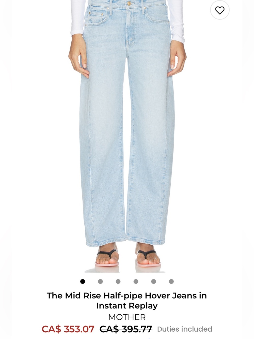 Mother Hover Jeans